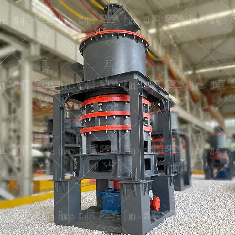 Close-up view of the intelligent control panel for SBM Ultrafine Vertical Mill, showcasing PLC interface for precise fineness and process control.